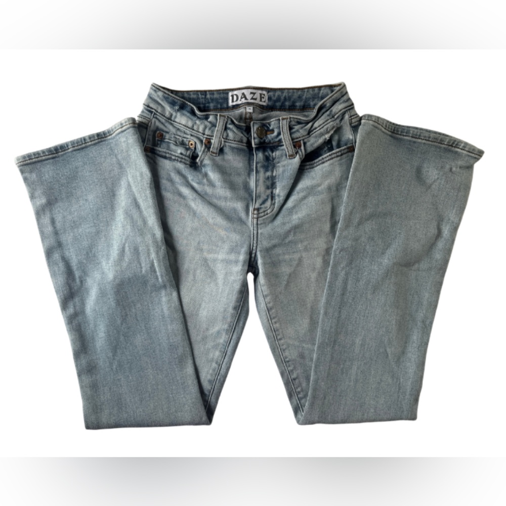 Daze Denim Wide Leg Light Wash Jeans